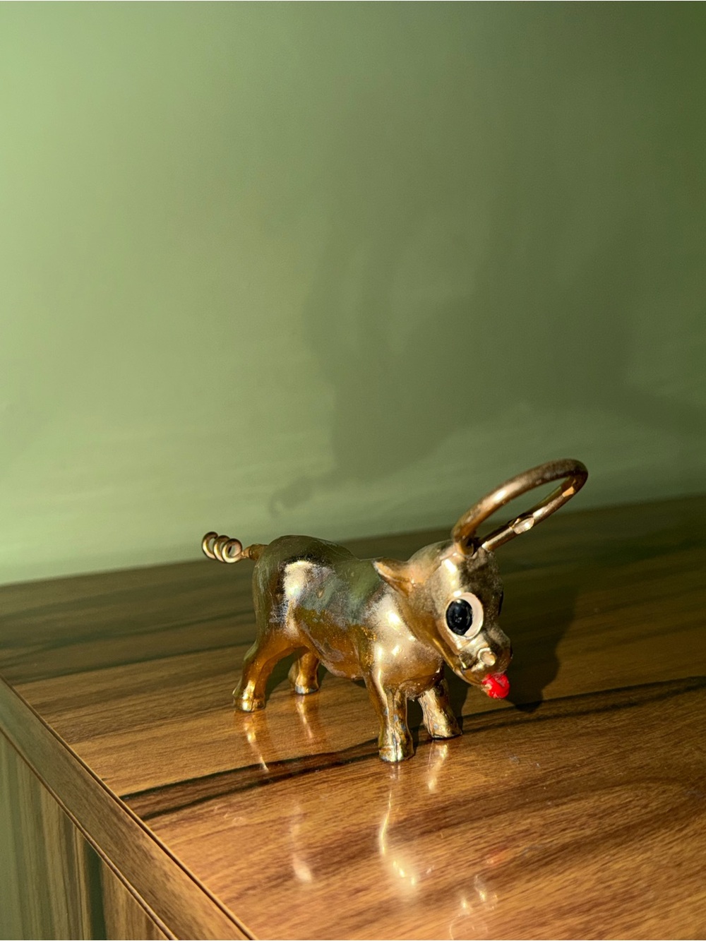 Vintage bull bottle opener